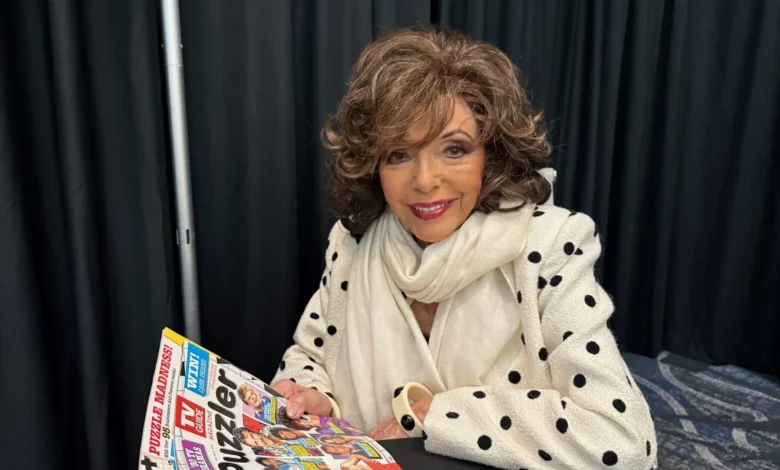 Joan Collins, 92, Makes Rare Appearance at Hollywood Show