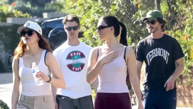 Joey King & Logan Lerman Spotted on Dog Walk Double Date