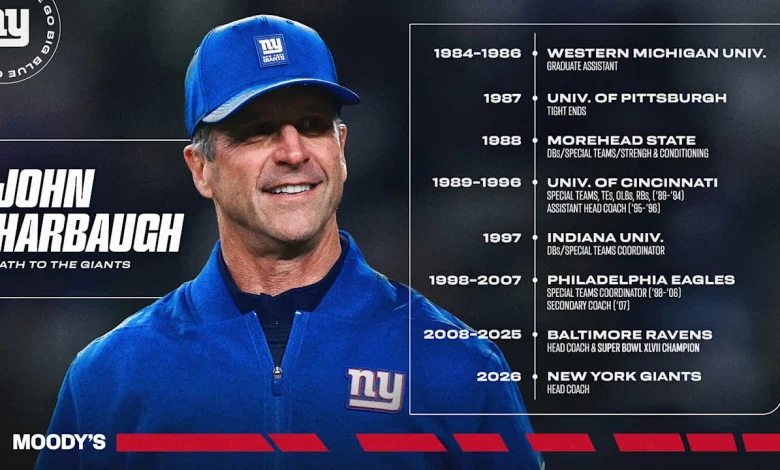 John Harbaugh's path to the Giants