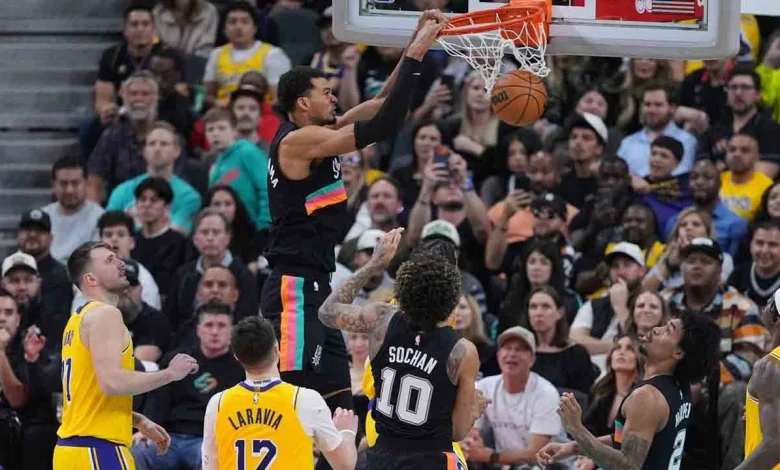 Johnson, Wembanyama fuel Spurs to win over Lakers