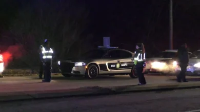 Johnston County high-speed chase ends with crash and search for two suspects