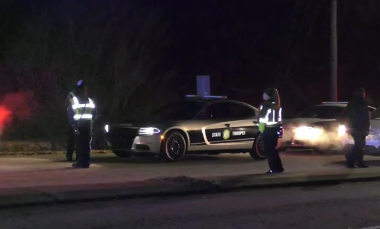 Johnston County high-speed chase ends with crash and search for two suspects