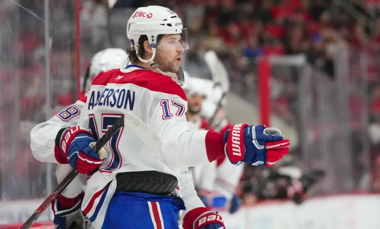 Josh Anderson's possible return could push one Canadiens player out tonight vs Capitals