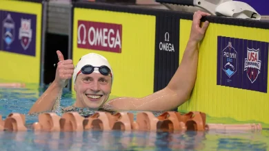 Katie Ledecky posts second-fastest 1,500m freestyle time ever in first race of year