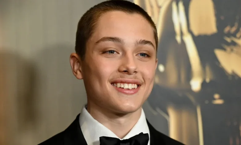 Knox Jolie-Pitt shows off his edgy street style with dyed blonde hair and Cinnamoroll sweatshirt