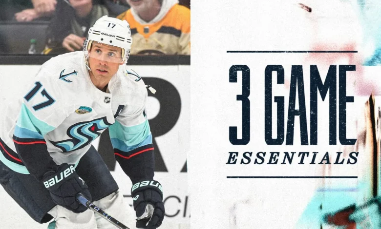 Kraken (21-15-9) at Bruins (26-19-2) | 5:00 p.m.