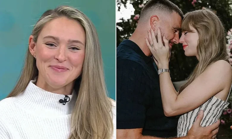 Kylie Kelce Has Surprising Response to Question About Travis Kelce and Taylor Swift's Wedding Plans