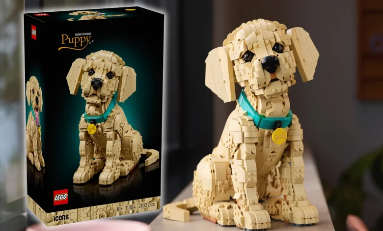LEGO’s 2,102-piece Golden Retriever Puppy is pawsitively adorable