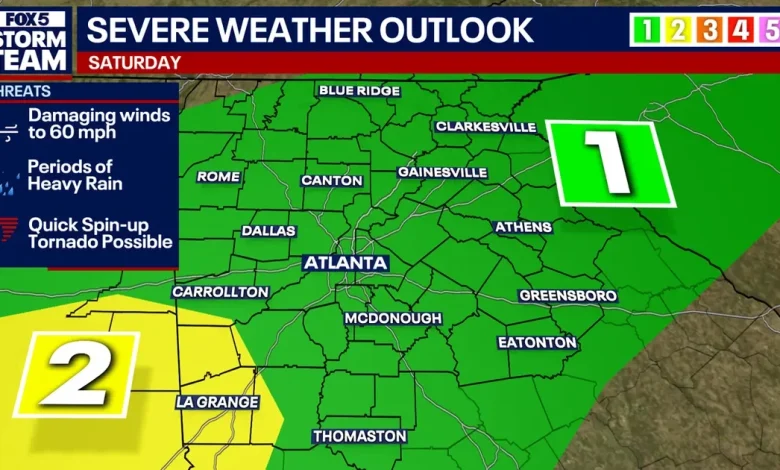 LIVE: Flood watch expands into metro Atlanta ahead of severe storm threat