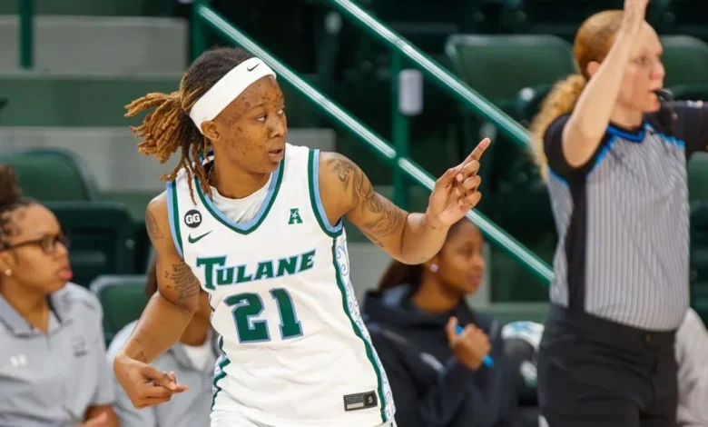 Late block, 3-pointer pushes Tulane women past Alabama-Birmingham
