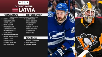 Latvia roster for 2026 Winter Olympics includes Merzlikins, Silovs