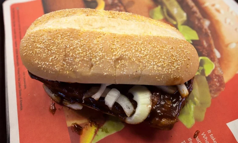 Lawsuit accuses Chicago-based McDonald's of deception on grounds that McRib has no rib meat