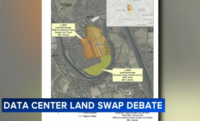 Limerick Board of Supervisors vote to send a letter opposing a land swap for proposed data center