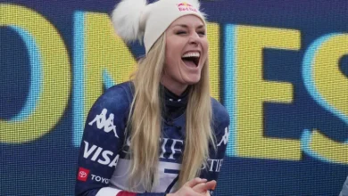 Lindsey Vonn’s Olympics-ready body scorches in barely-there mini-dress