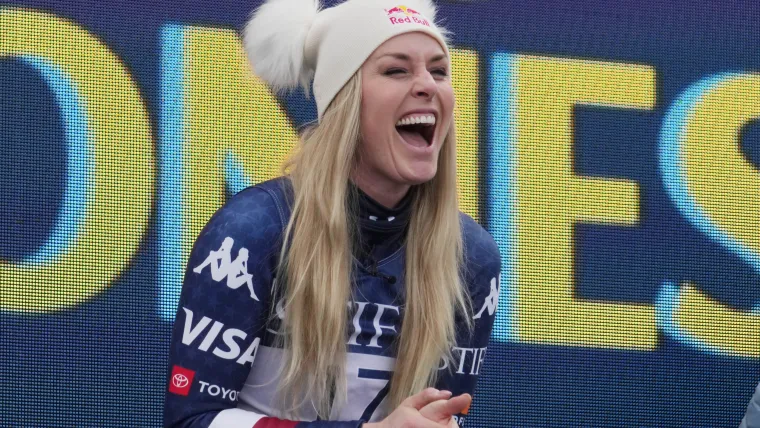 Lindsey Vonn’s Olympics-ready body scorches in barely-there mini-dress
