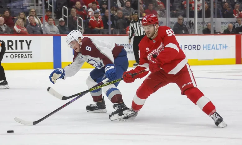 Line Combinations: Red Wings vs Avalanche