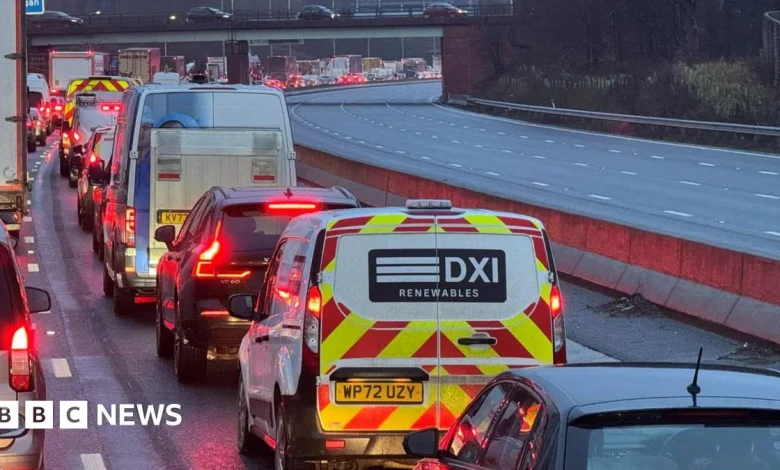 Long delays as M6 closed after woman found dead