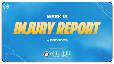 Los Angeles Chargers Denver Broncos Injury Report Week 18 2025