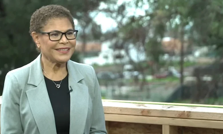 Los Angeles Mayor Karen Bass reflects on year of rebuilding after Palisades Fire, says people are profiting off of victims' grief
