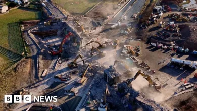 M6 Clifton Bridge demolition completed as motorway reopens