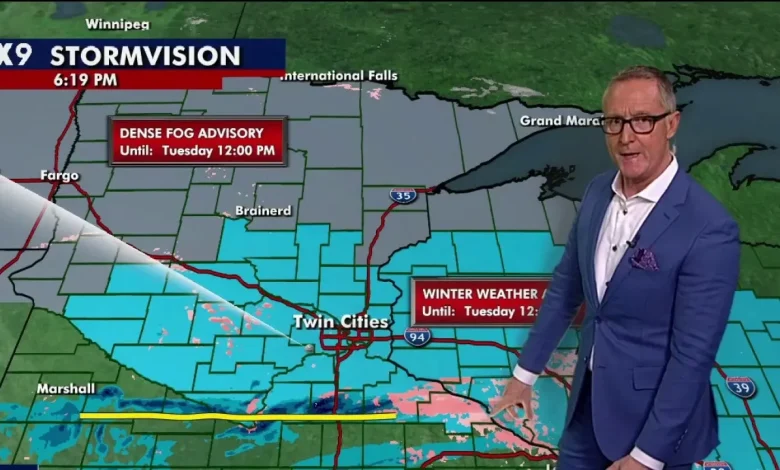 MN weather: Freezing rain, fog overnight could make for slick driving