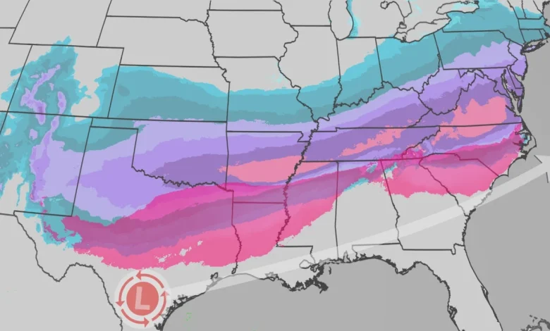 Major Winter Storm Targets South And East With Ice, Snow