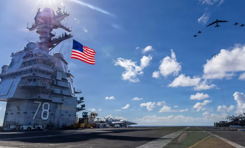 Major plumbing headache haunts $13 billion U.S. carrier off the coast of Venezuela : NPR