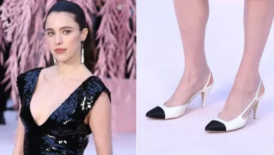 Margaret Qualley Locks In a Classic Chanel Palette in Cap-toe Slingbacks at the Spring 2026 Couture Show