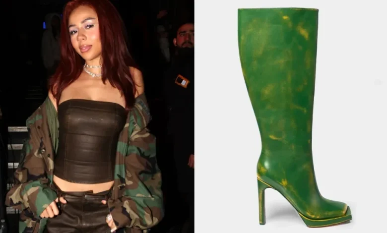 Mariah the Scientist Makes Green Boots Look Cool at Mars The Label 10th Anniversary Party in Manchester