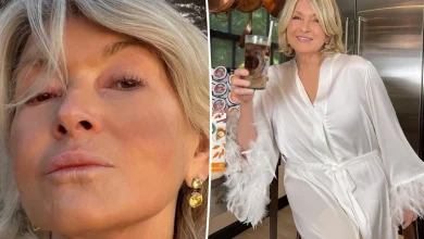 Martha Stewart, 84, ditches makeup and slips into sexy lingerie for morning glow-up
