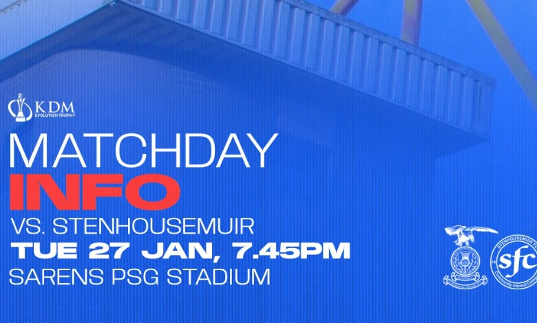 Matchday Info: Stenhousemuir (H) | 27.01.2026