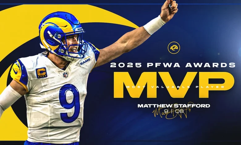 Matthew Stafford named 2025 PFWA MVP