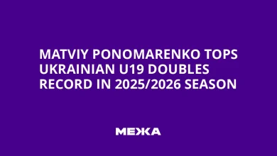 Matviy Ponomarenko Tops Ukrainian U19 Doubles Record in 2025/2026 Season