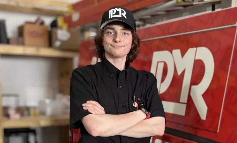 Meet a 23-year-old electrician who skipped college to become his own boss and make 6 figures