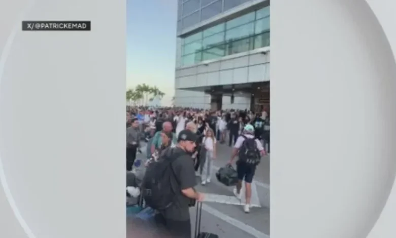Miami International Airport evacuated due to "suspicious item" left at terminal, authorities say