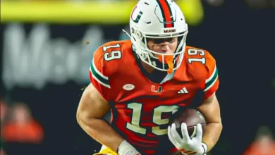 Miami transfer tight end Brock Schott is headed to Indiana football