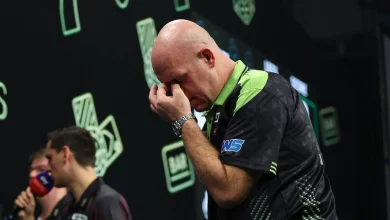 Michael van Gerwen threatens to drop out of top four in PDC Order of Merit after thirteen years; World Championship favourites rise sharply