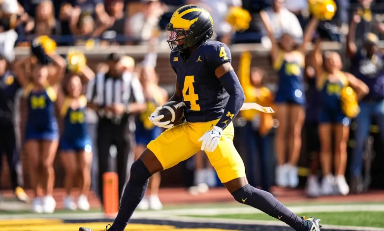 Michigan star WR Andrew Marsh makes number change ahead of Texas game