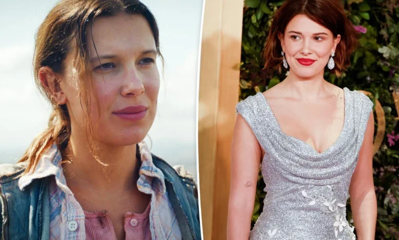 Millie Bobby Brown shows off bob haircut on Joy Awards 2026 red carpet