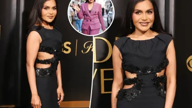 Mindy Kaling shows 40-pound slimdown in daring cutout dress