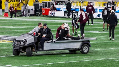 Mississippi State's Taylor carted off with injury; Lebby hopeful