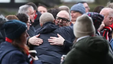 Moving Manchester United tribute to Barney Moorhouse - as comedy star Justin's son makes final journey
