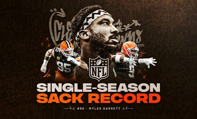 Myles Garrett breaks NFL single-season sack record