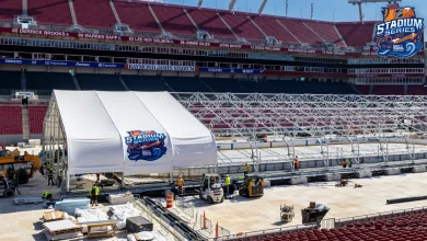 NHL 'happy to have' tent over rink during Stadium Series prep
