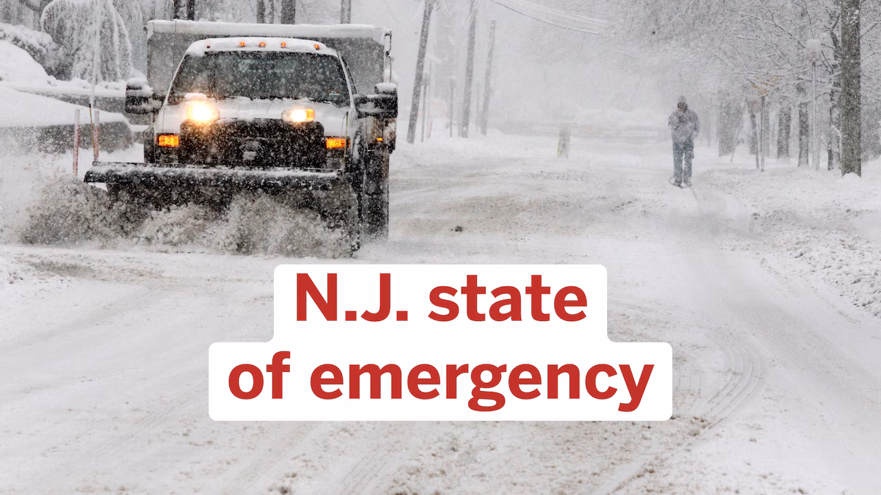 N.J. declares state of emergency with up to 18 inches of snow, treacherous ice in forecast