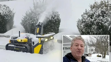 NJ man 'sipping coffee' as $5k robotic snow blower clears his driveway during monster Winter Storm Fern
