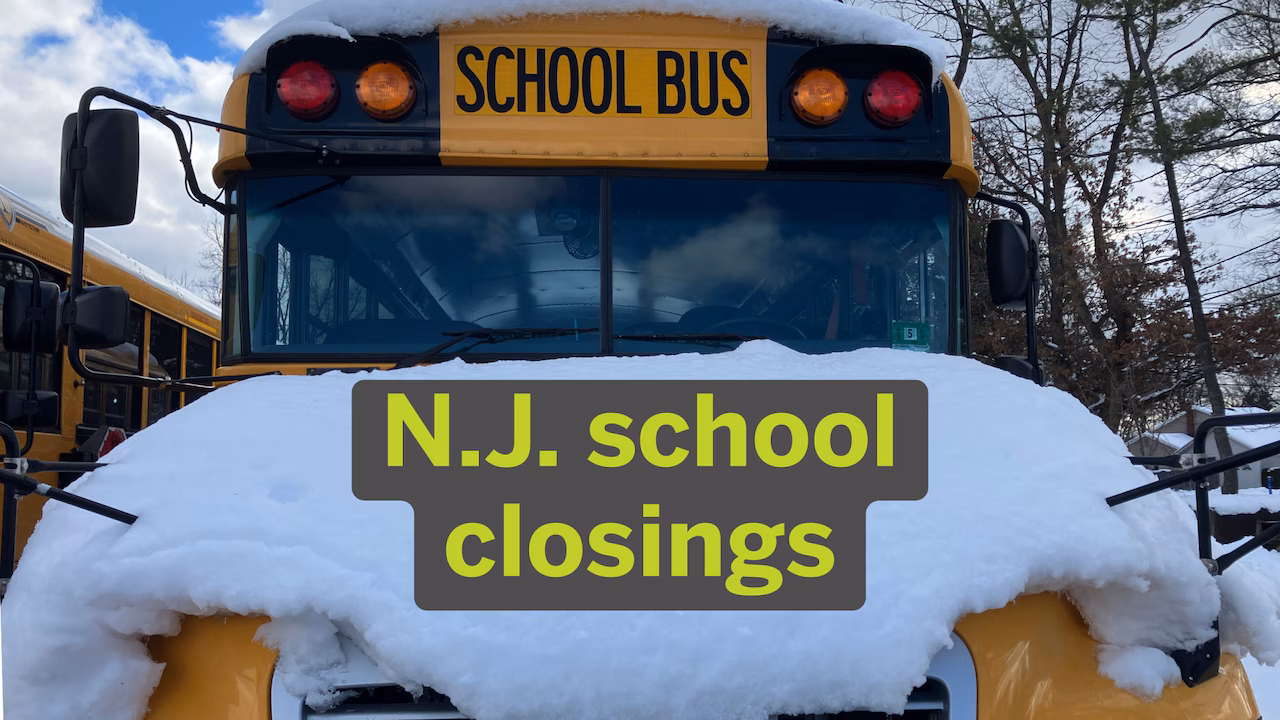 N.J. school closings, delayed openings due to snow, ice storm for Tuesday (Jan. 27, 2026)