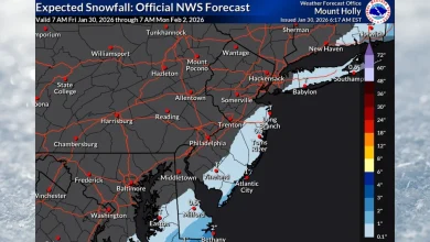 N.J. weather: Snow forecast drops as weekend storm track shifts. Jersey Shore still faces 45 mph winds, flooding.