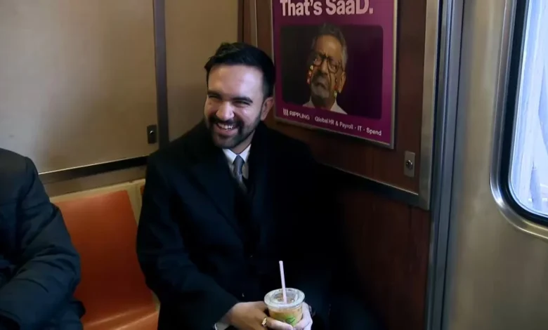 NYC Mayor Zohran Mamdani greets commuters on subway ahead of day focused on transit
