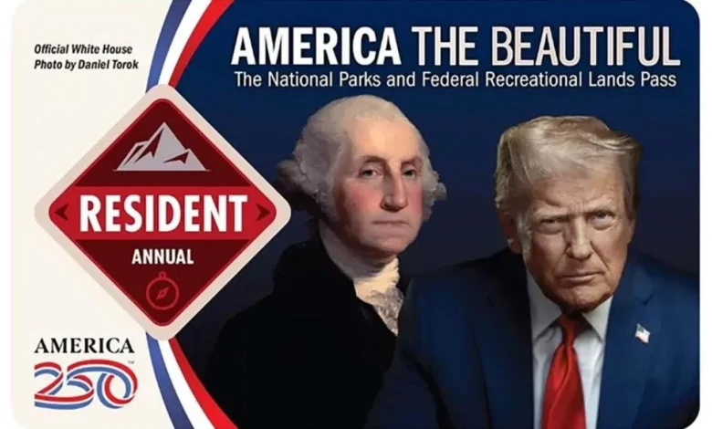 National Park updates guidelines to stop visitors defacing Trump picture on pass : NPR